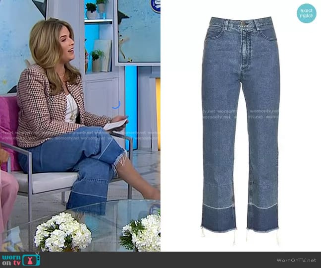 Rachel Comey Legion High-Rise Slim-Leg Jeans worn by Jenna Bush Hager on Today