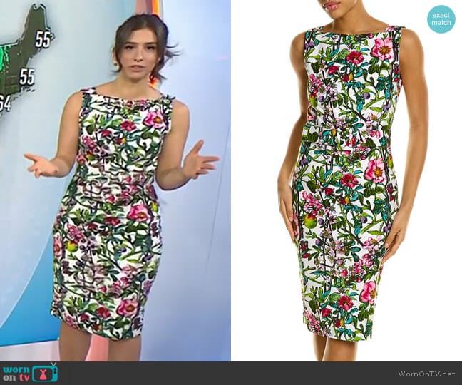 Samantha Sung Jane Floral Dress worn by Angie Lassman on Today