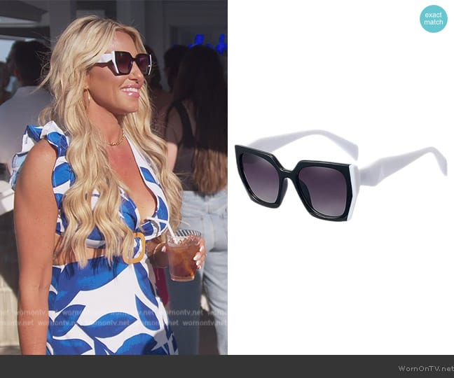 Soolala Cat Eye Sunglasses worn by  on The Real Housewives of New Jersey