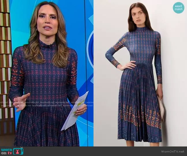 Hunter Bell Sabine Dress worn by Rhiannon Ally on Good Morning America