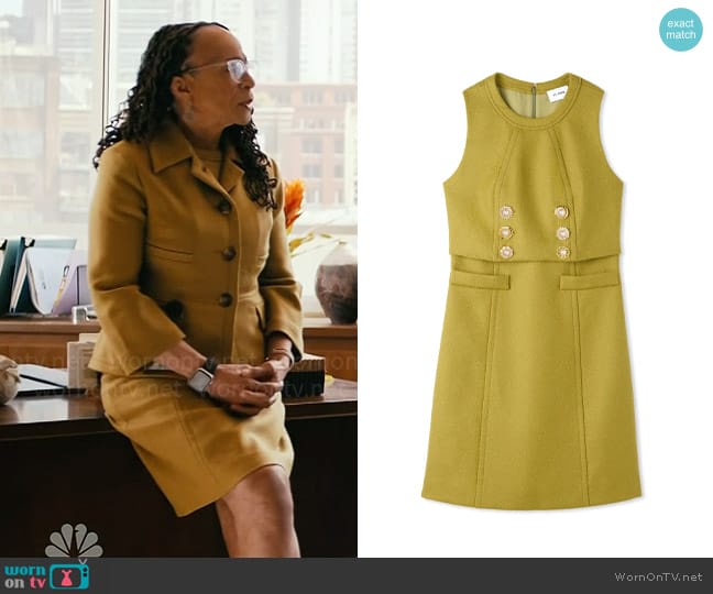 WornOnTV: Sharon’s green wool dress and buttoned jacket on Chicago Med ...