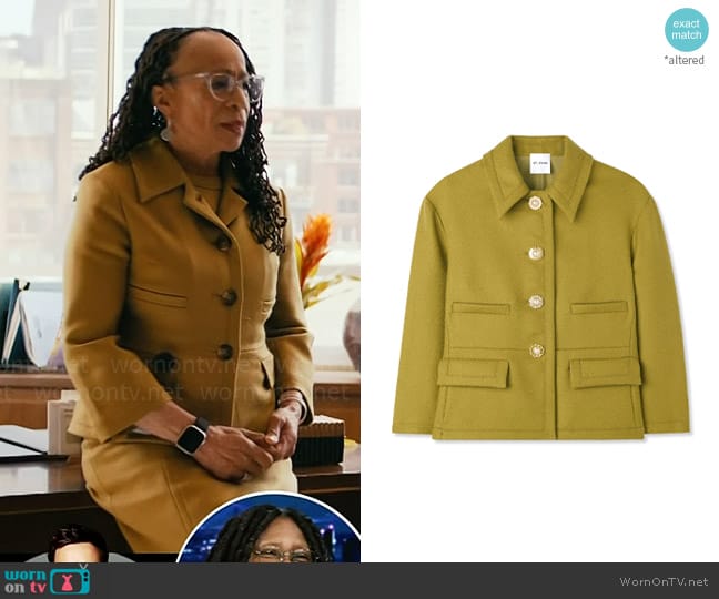 WornOnTV: Sharon’s green wool dress and buttoned jacket on Chicago Med ...