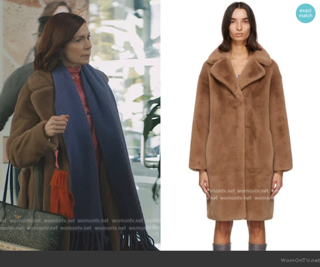 Stand Studio Taupe Camille Coat worn by Elsbeth Tascioni (Carrie Preston) on Elsbeth