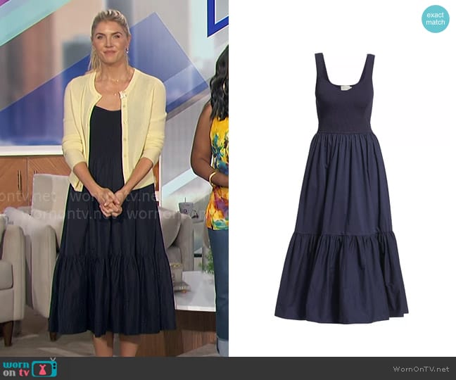 Tanya Taylor Josephina Dress worn by Amanda Kloots on The Talk