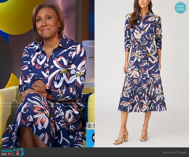 Shoshanna Tori Dress worn by Robin Roberts on Good Morning America