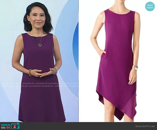 Trina Turk Joyous Asymmetrical Dress worn by Vicky Nguyen on Today