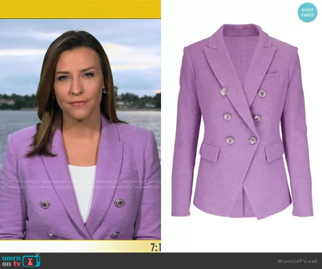 Veronica Beard Miller Dickey Jacket worn by Mary Bruce on Good Morning America