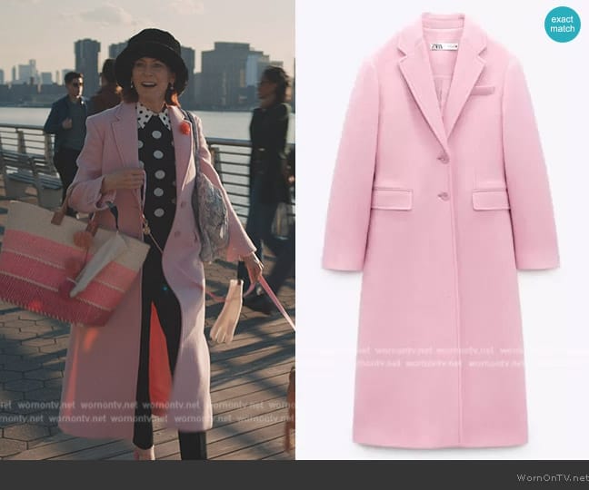 Zara Premium Wool Blend Coat worn by Elsbeth Tascioni (Carrie Preston) on Elsbeth