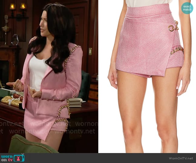 Zhivago Colorado Roulette Skort worn by Steffy Forrester (Jacqueline MacInnes Wood) on The Bold and the Beautiful