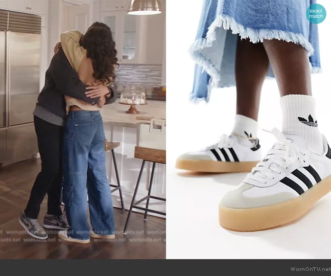 Adidas Sambae sneakers with rubber sole worn by Layla Keating (Greta Onieogou) on All American