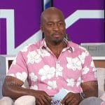 Akbar’s pink floral shirt on The Talk