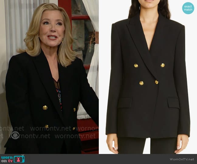 A.L.C. Sedgwick Blazer worn by Nikki Reed Newman (Melody Thomas-Scott) on The Young and the Restless