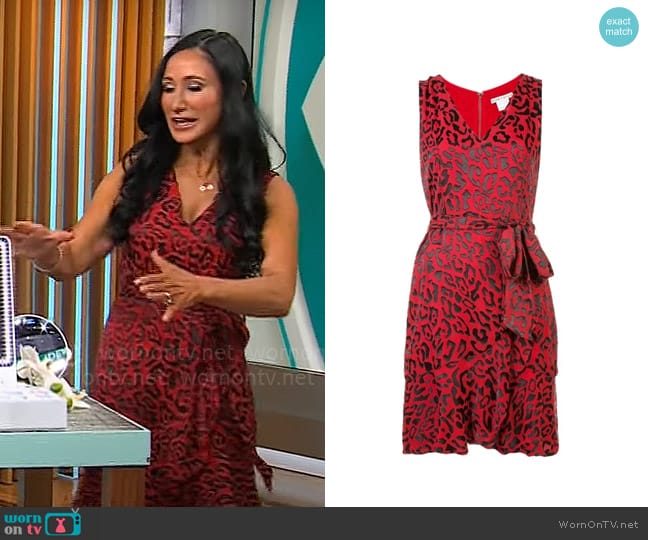 Alice + Olivia Brooks Dress worn by Elizabeth Werner on CBS Mornings