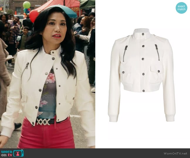 Alice + Olivia Ria Shrunken Jacket worn by Melody Bayani (Liza Lapira) on The Equalizer