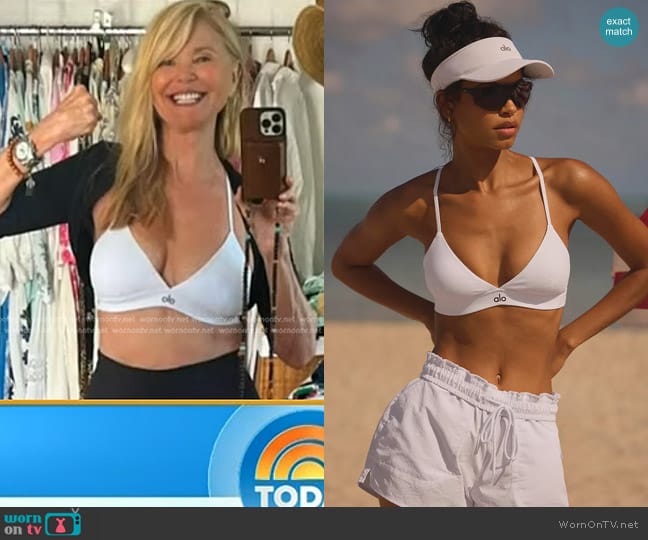 Alo Splendor Bra worn by Christie Brinkley on Today