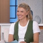 Amanda’s green vest and pants set on The Talk