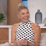 Amanda’s polka dot dress on The Talk