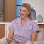 Amanda’s purple romper on The Talk