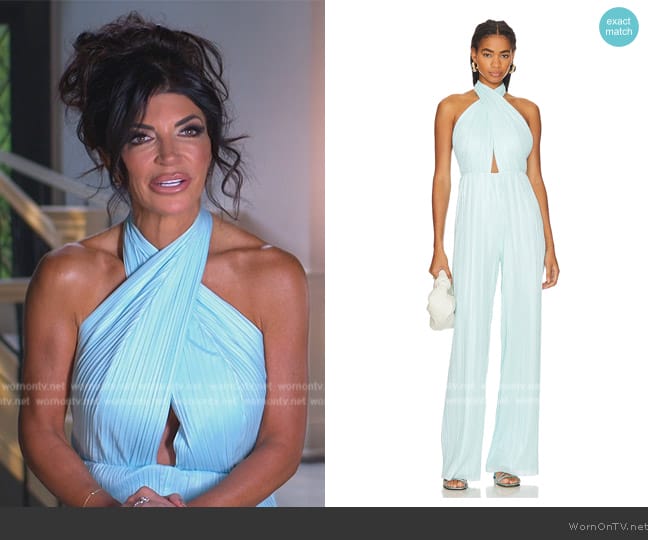 Amanda Uprichard Rivera Jumpsuit worn by Teresa Giudice on The Real Housewives of New Jersey