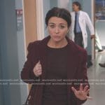 Amelia’s brown crossbody bag on Greys Anatomy