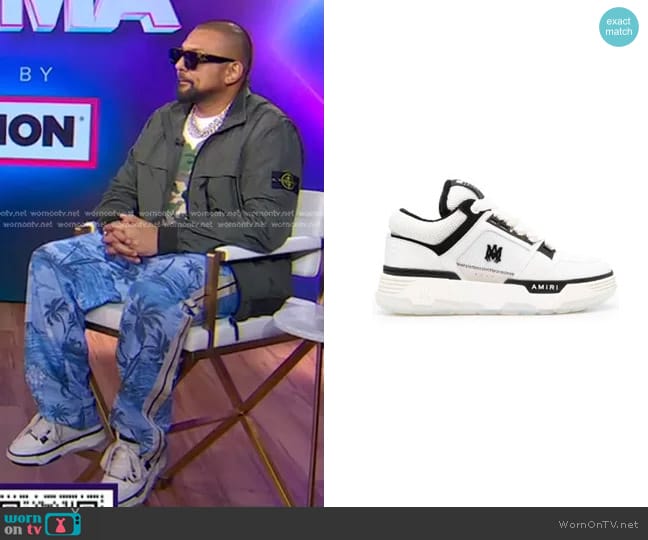 Amiri MA-1 Leather Sneakers worn by Sean Paul on Good Morning America