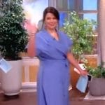 Ana’s blue wrap dress on The View