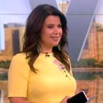 Ana's yellow floral embroidered dress on The View