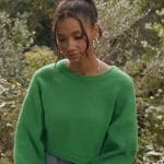 Layla's green cropped sweater on All American