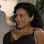 Audra’s black bra on The Young and the Restless