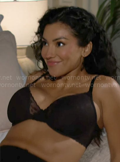 Audra's black bra on The Young and the Restless