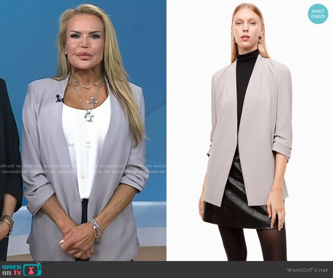 Babaton Power Hip Blazer worn by Dominique Brown on Today