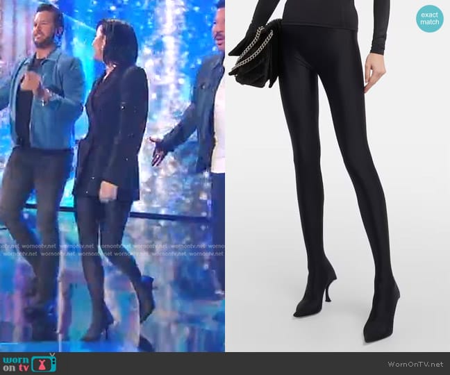 Katy’s black leggings on American Idol