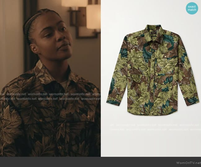 Beams Plus Adventure Jacquard Shirt Jacket worn by Brittany (Amari Noelle Ferguson) on The Chi