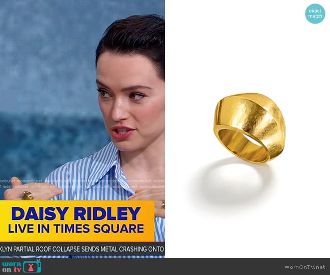 Belperron Roof Ring worn by Daisy Ridley on Good Morning America