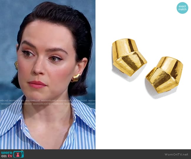 Belperron Roof Earclips worn by Daisy Ridley on Good Morning America