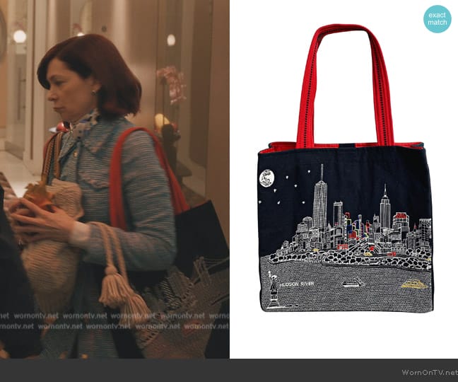 Beyond Cushions New York City Tote Bag worn by Elsbeth Tascioni (Carrie Preston) on Elsbeth