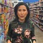 Vicky’s black floral sweatshirt on Today