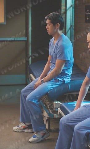 Blue’s colorblock sneakers on Greys Anatomy