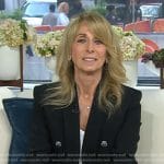 Bonnie Hammer's black double breasted blazer on Today