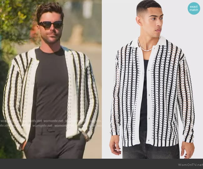 Tyler’s striped knit cardigan on Selling the OC