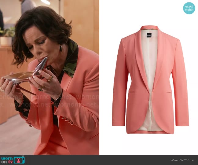 Margaret’s coral blazer on So Help Me Todd