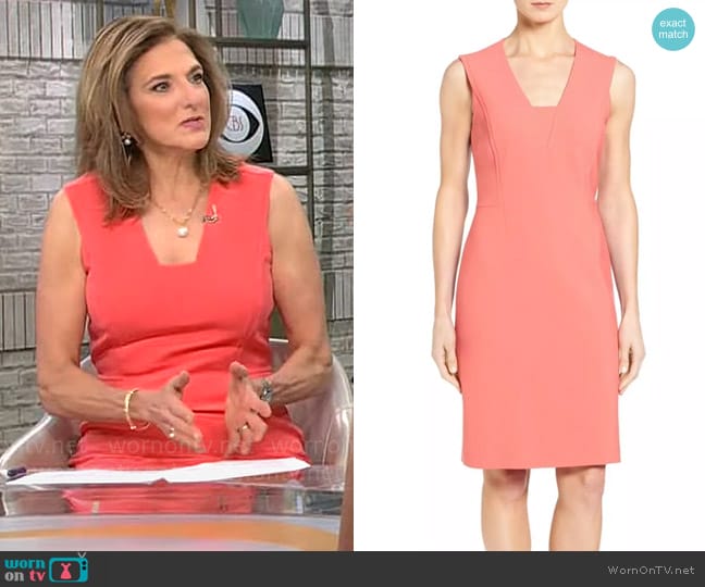 BOSS Dasala Dress worn by Jill Schlesinger on CBS Mornings