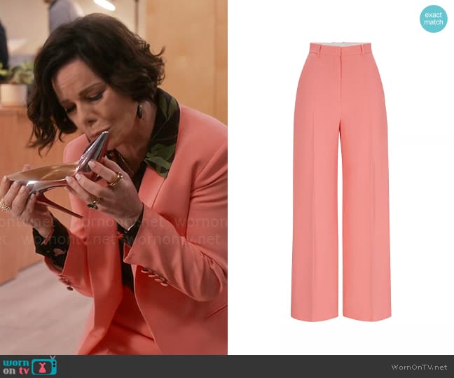 Margaret’s coral pants on So Help Me Todd