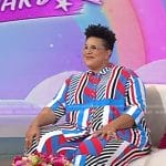 Brittany Howard’s mixed stripe shirt and pants on Today