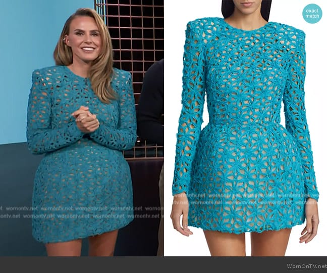 Bronx and Banco Casey Long-Sleeve Minidress worn by Keltie Knight on E! News