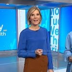 Kate’s brown wrap skirt on NBC News Daily