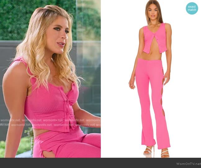 Camila Coelho Abby Top worn by Alexandra Rose (Alexandra Rose) on Selling the OC