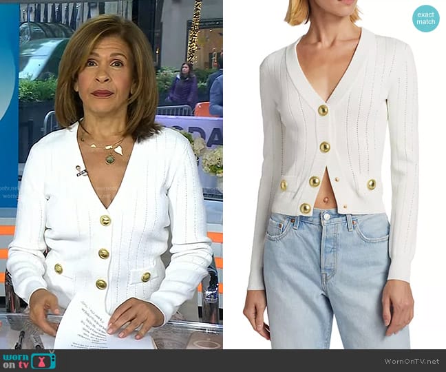 Cara Cara Lavira Button Cardigan worn by Hoda Kotb on Today