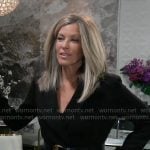 Carly’s black belted blazer on General Hospital