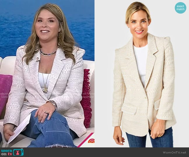 Cartolina Rowan Blazer worn by Jenna Bush Hager on Today